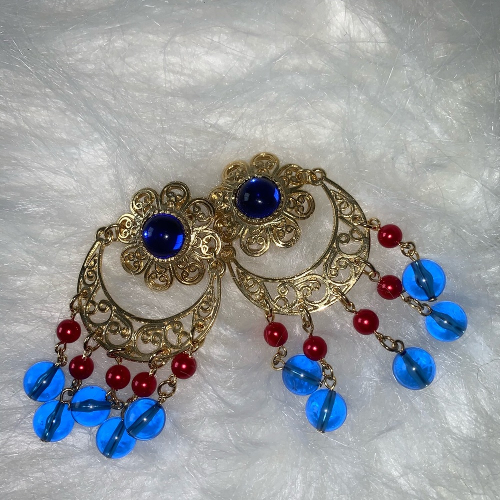 Boutique MultiColor Clip On Earrings